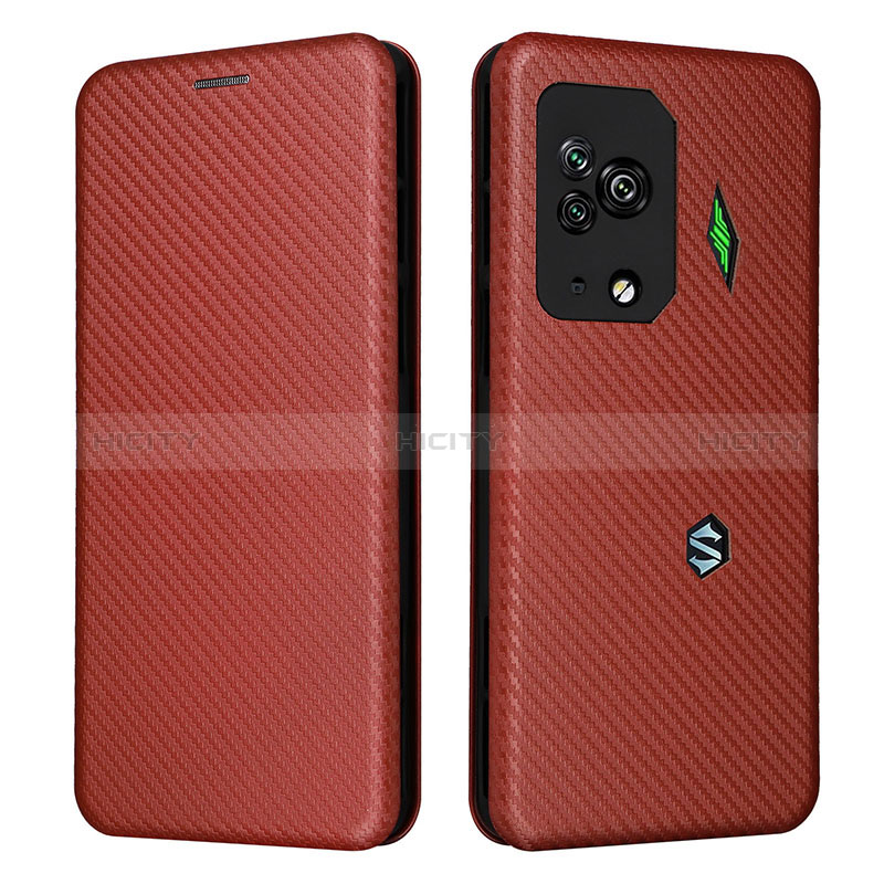 Coque Portefeuille Livre Cuir Etui Clapet L06Z pour Xiaomi Black Shark 5 Pro 5G Marron Plus