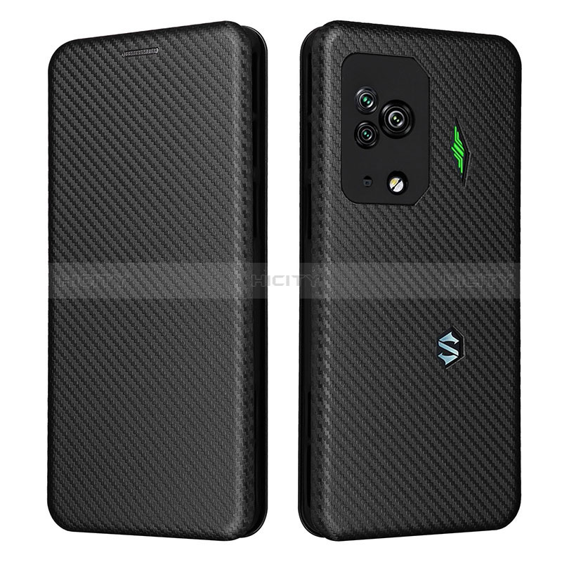 Coque Portefeuille Livre Cuir Etui Clapet L06Z pour Xiaomi Black Shark 5 Pro 5G Noir Plus