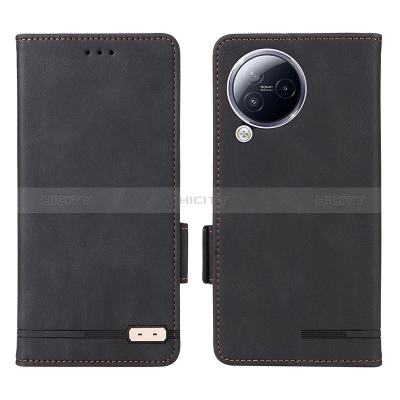 Coque Portefeuille Livre Cuir Etui Clapet L06Z pour Xiaomi Civi 3 5G Noir Plus