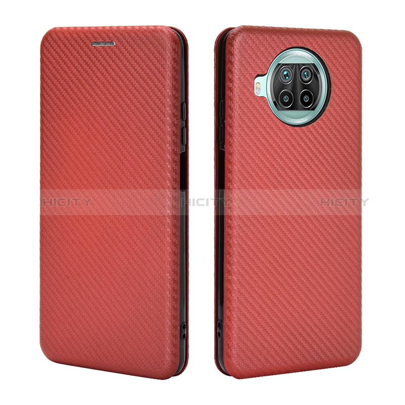 Coque Portefeuille Livre Cuir Etui Clapet L06Z pour Xiaomi Mi 10i 5G Marron Plus