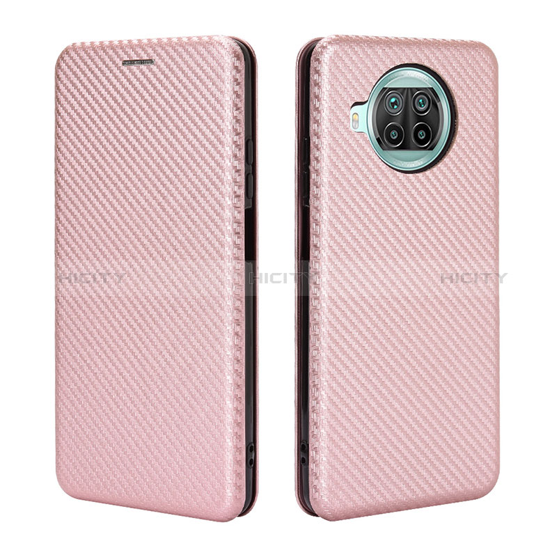 Coque Portefeuille Livre Cuir Etui Clapet L06Z pour Xiaomi Mi 10i 5G Or Rose Plus