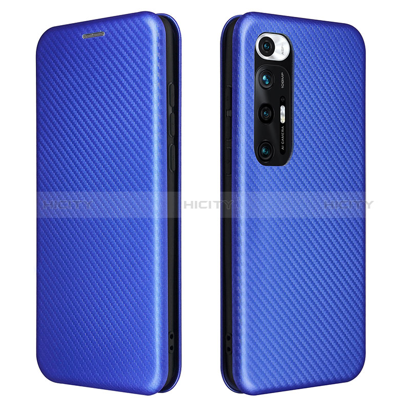 Coque Portefeuille Livre Cuir Etui Clapet L06Z pour Xiaomi Mi 10S 5G Bleu Plus