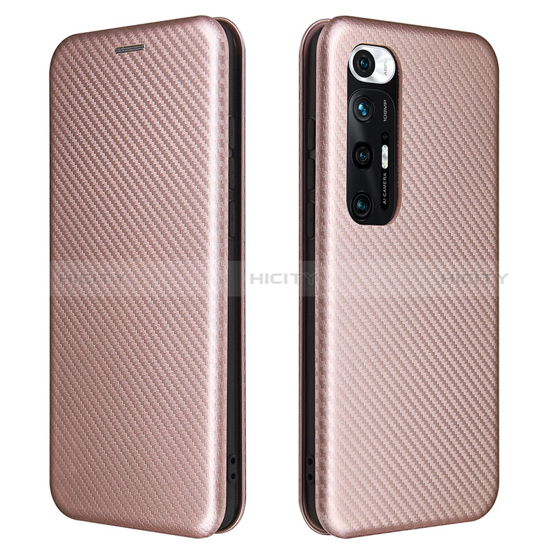 Coque Portefeuille Livre Cuir Etui Clapet L06Z pour Xiaomi Mi 10S 5G Or Rose Plus