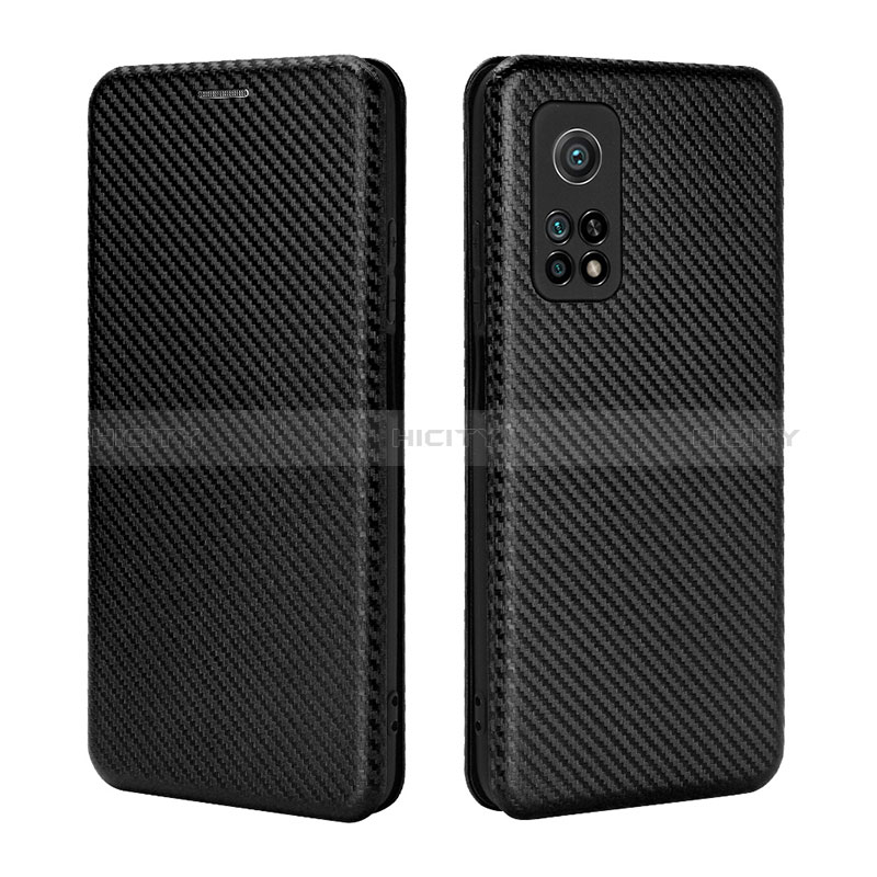 Coque Portefeuille Livre Cuir Etui Clapet L06Z pour Xiaomi Mi 10T 5G Noir Plus