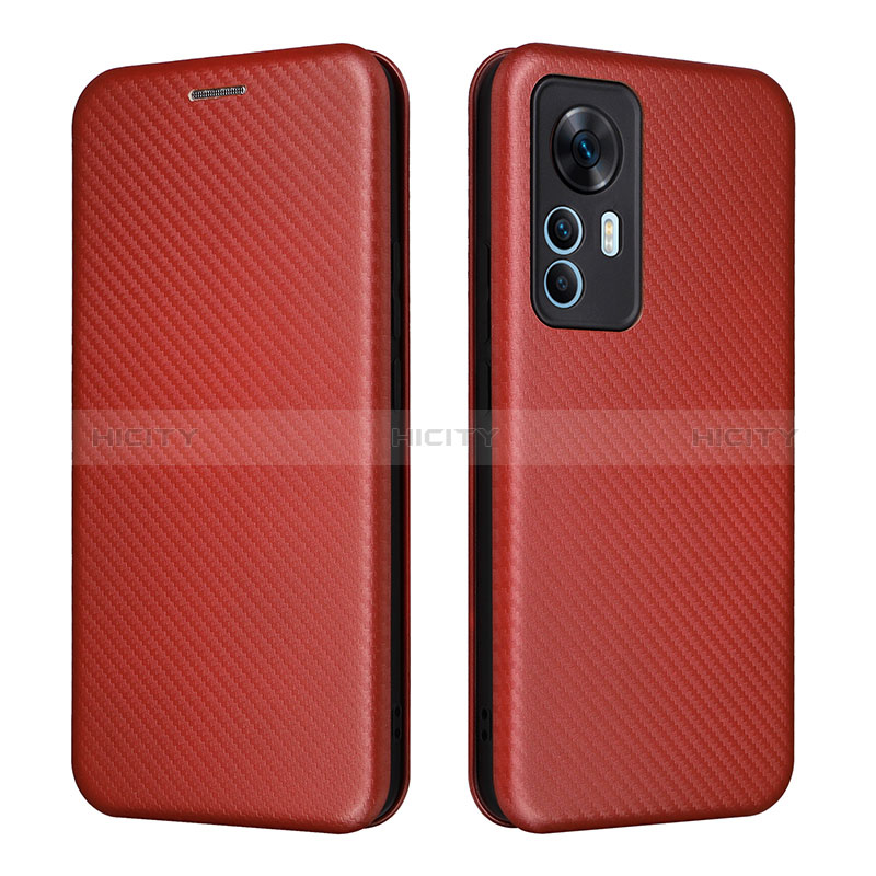 Coque Portefeuille Livre Cuir Etui Clapet L06Z pour Xiaomi Mi 12T Pro 5G Marron Plus