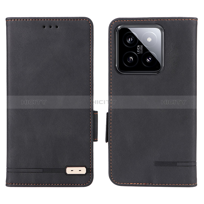 Coque Portefeuille Livre Cuir Etui Clapet L06Z pour Xiaomi Mi 14 5G Noir Plus