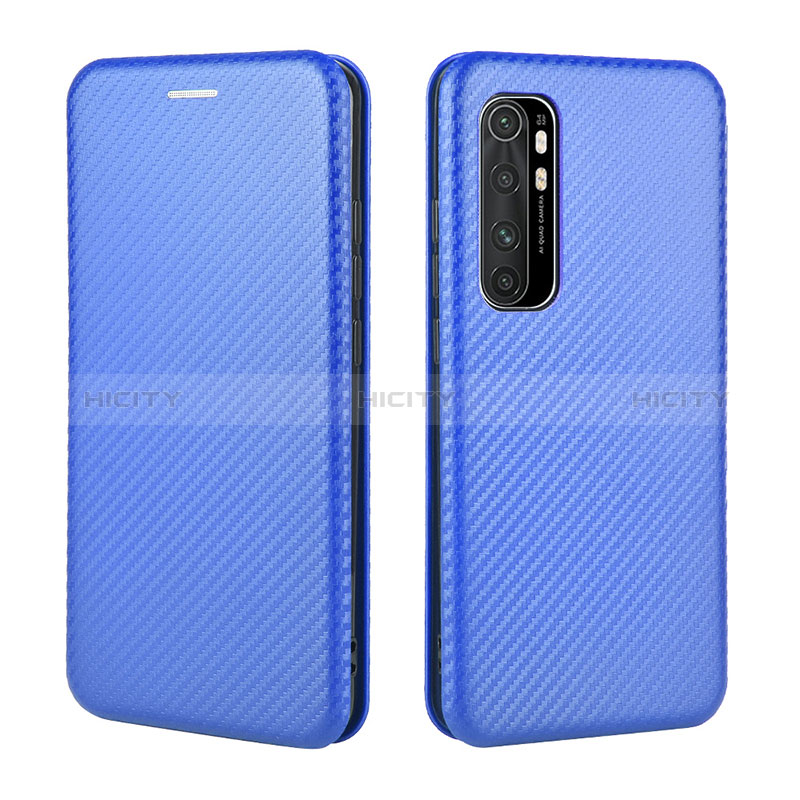 Coque Portefeuille Livre Cuir Etui Clapet L06Z pour Xiaomi Mi Note 10 Lite Bleu Plus