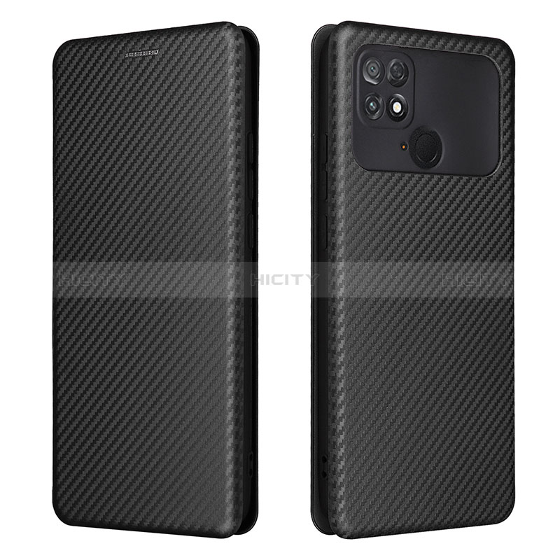 Coque Portefeuille Livre Cuir Etui Clapet L06Z pour Xiaomi Poco C40 Noir Plus