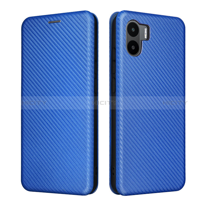 Coque Portefeuille Livre Cuir Etui Clapet L06Z pour Xiaomi Poco C50 Bleu Plus