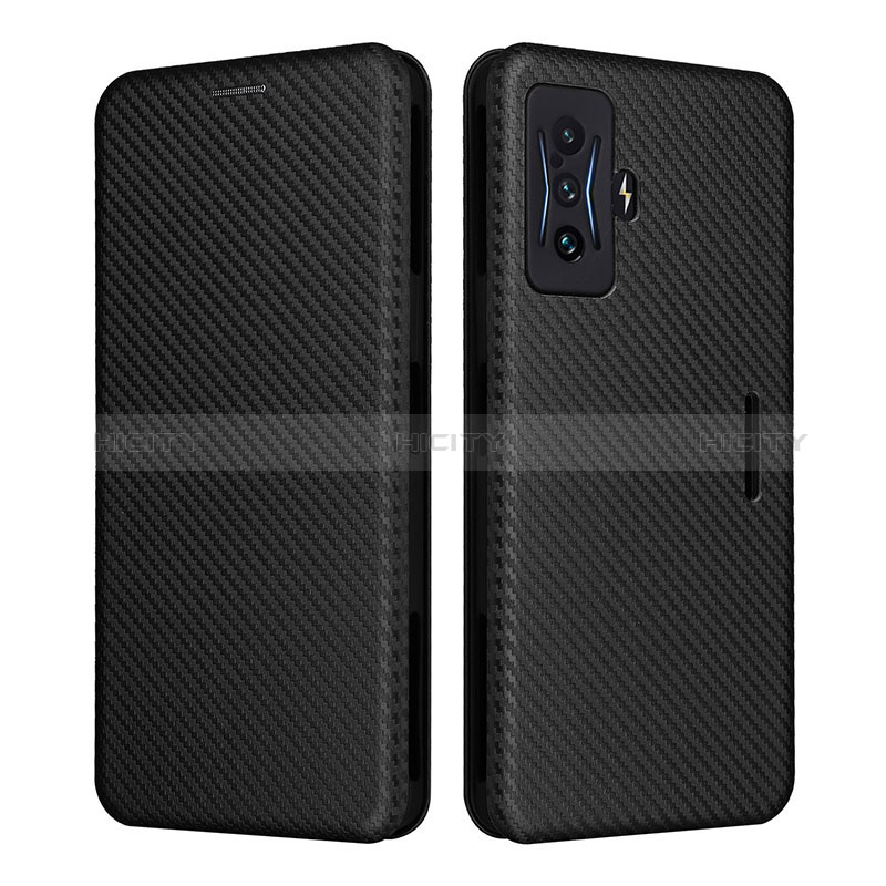 Coque Portefeuille Livre Cuir Etui Clapet L06Z pour Xiaomi Poco F4 GT 5G Noir Plus