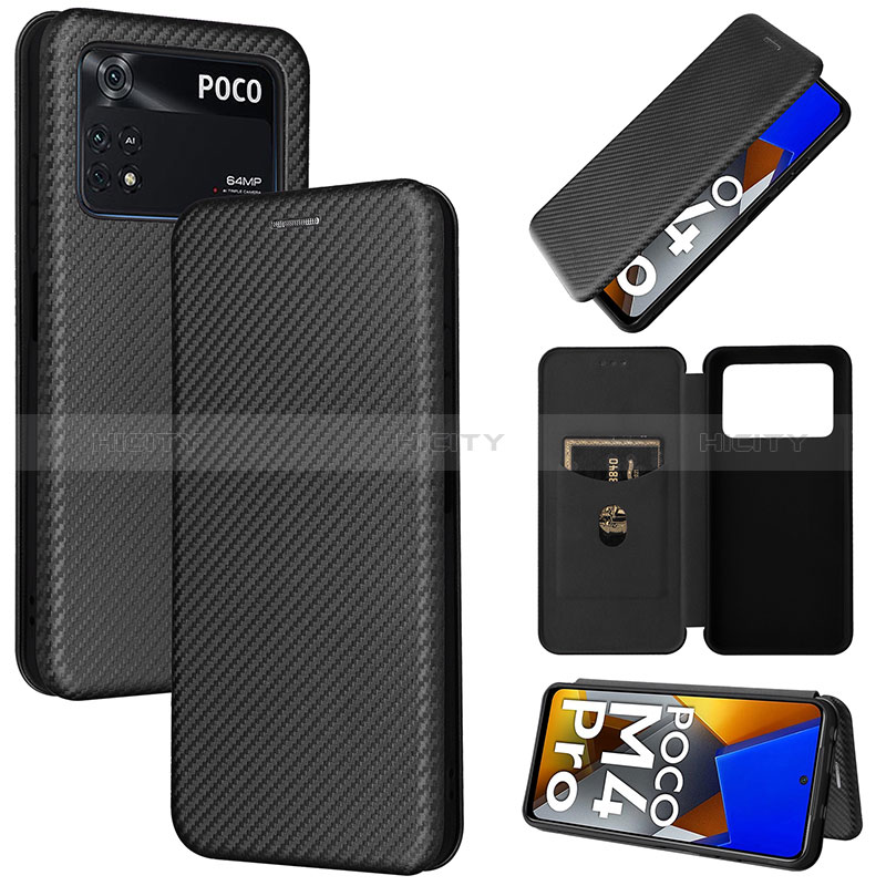 Coque Portefeuille Livre Cuir Etui Clapet L06Z pour Xiaomi Poco M4 Pro 4G Plus