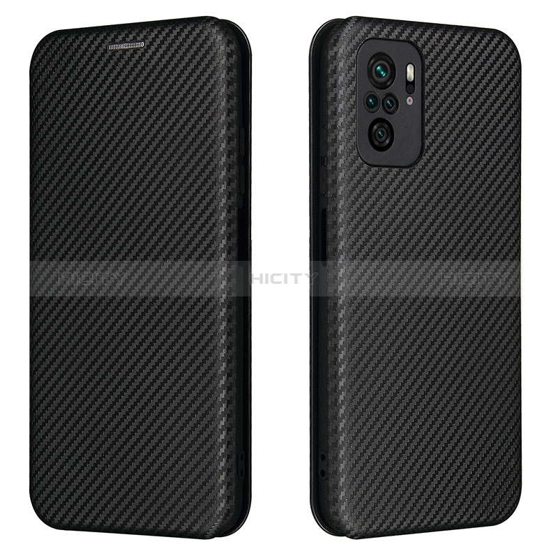 Coque Portefeuille Livre Cuir Etui Clapet L06Z pour Xiaomi Poco M5S Noir Plus