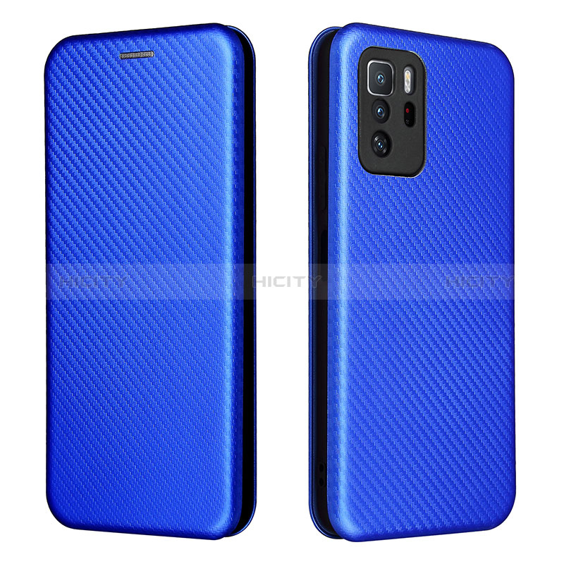 Coque Portefeuille Livre Cuir Etui Clapet L06Z pour Xiaomi Poco X3 GT 5G Bleu Plus