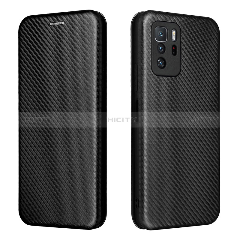 Coque Portefeuille Livre Cuir Etui Clapet L06Z pour Xiaomi Poco X3 GT 5G Noir Plus