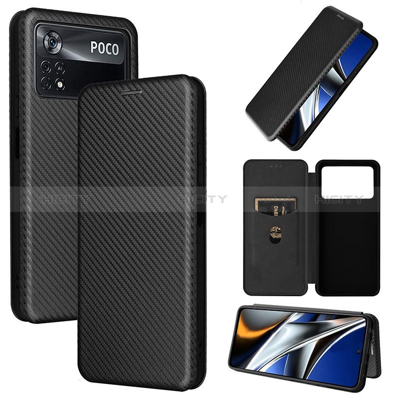 Coque Portefeuille Livre Cuir Etui Clapet L06Z pour Xiaomi Poco X4 Pro 5G Plus