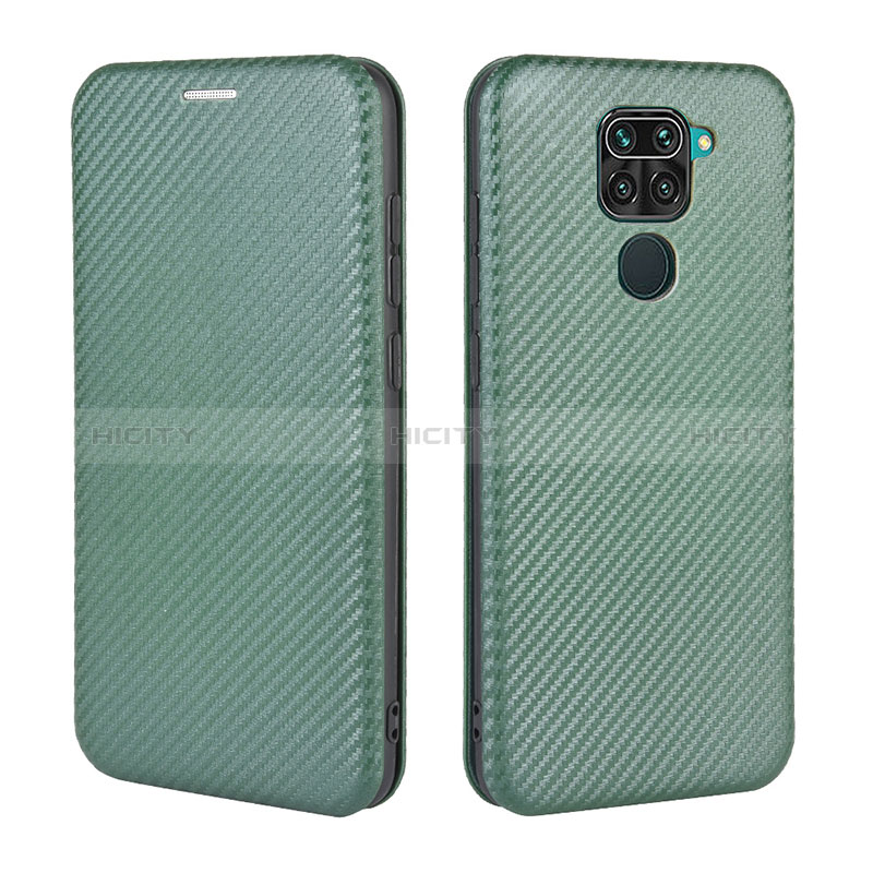 Coque Portefeuille Livre Cuir Etui Clapet L06Z pour Xiaomi Redmi 10X 4G Vert Plus