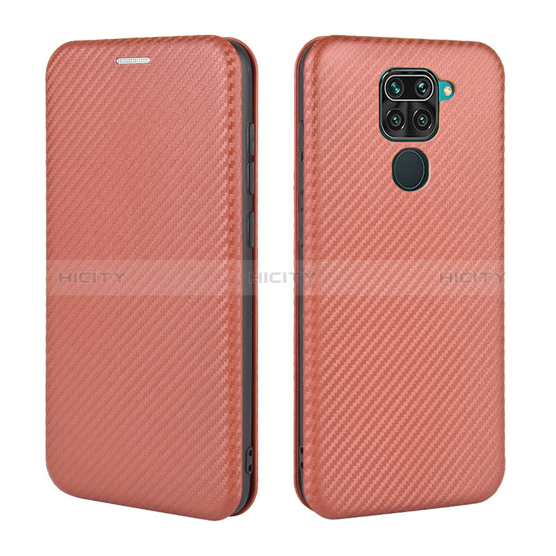 Coque Portefeuille Livre Cuir Etui Clapet L06Z pour Xiaomi Redmi Note 9 Marron Plus