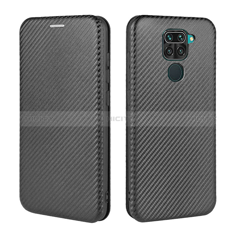 Coque Portefeuille Livre Cuir Etui Clapet L06Z pour Xiaomi Redmi Note 9 Noir Plus