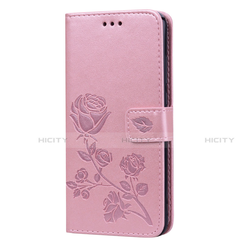 Coque Portefeuille Livre Cuir Etui Clapet L07 pour Huawei Honor V10 Lite Or Rose Plus