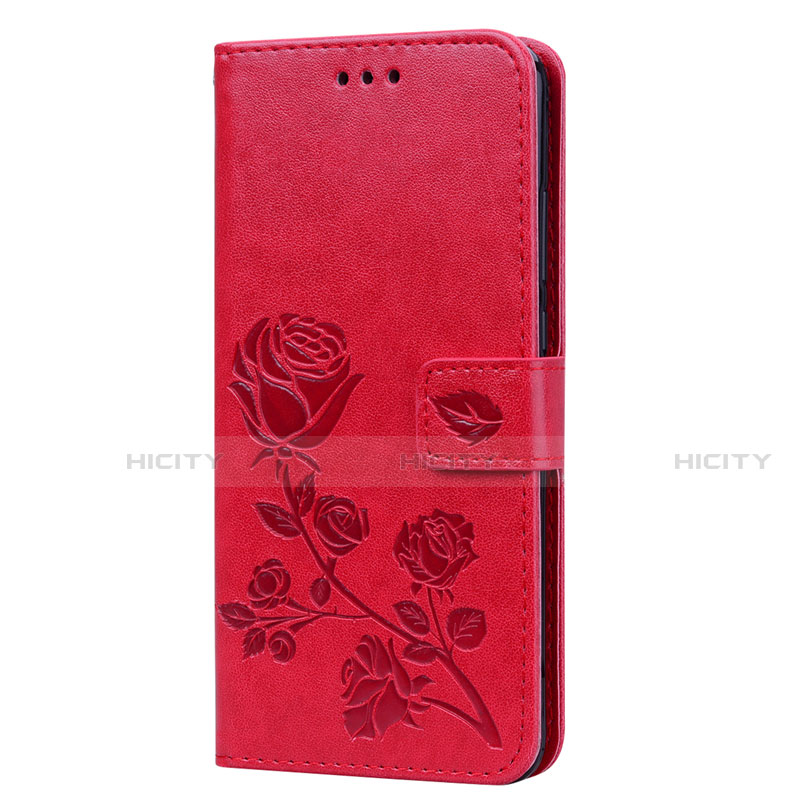 Coque Portefeuille Livre Cuir Etui Clapet L07 pour Huawei Honor V10 Lite Rouge Plus