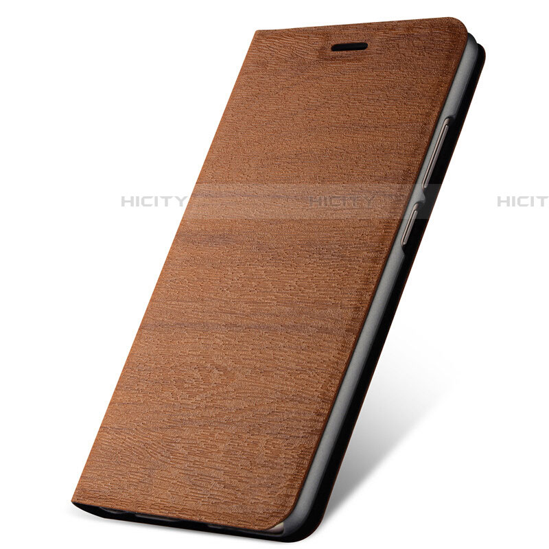 Coque Portefeuille Livre Cuir Etui Clapet L07 pour Oppo A9 (2020) Marron Plus