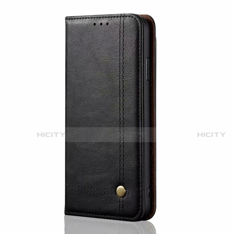 Coque Portefeuille Livre Cuir Etui Clapet L07 pour Realme 6 Pro Noir Plus