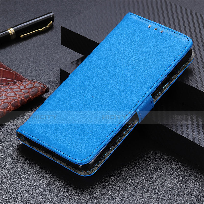 Coque Portefeuille Livre Cuir Etui Clapet L07 pour Realme Narzo 20 Pro Bleu Ciel Plus