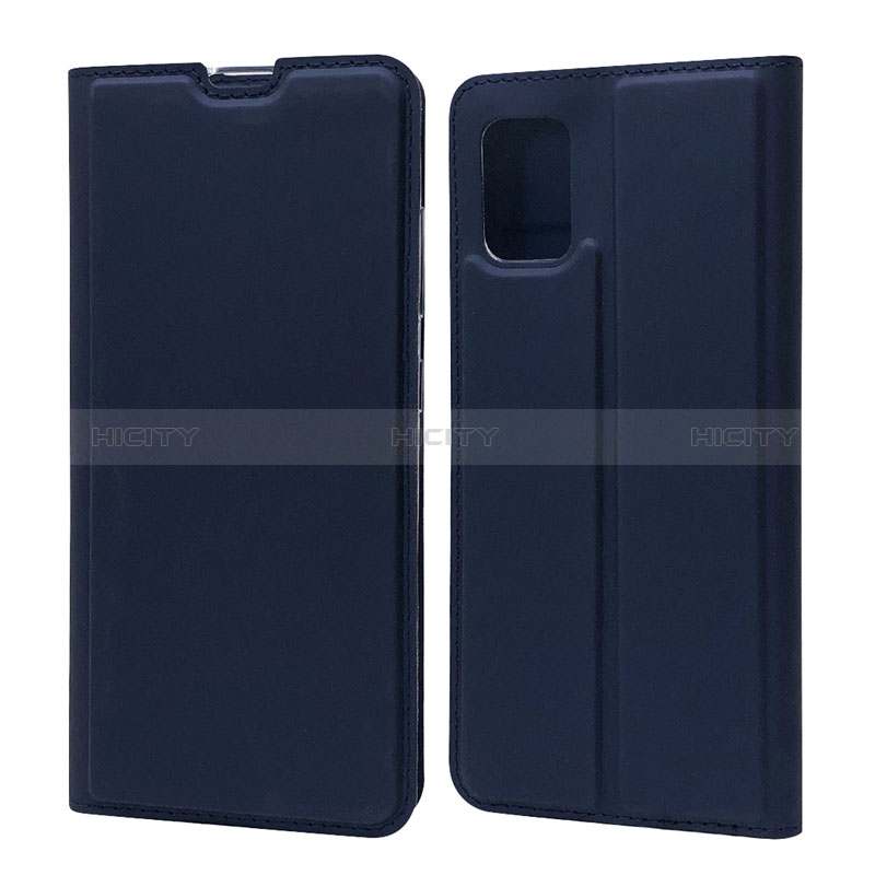 Coque Portefeuille Livre Cuir Etui Clapet L07 pour Samsung Galaxy A71 4G A715 Bleu Plus