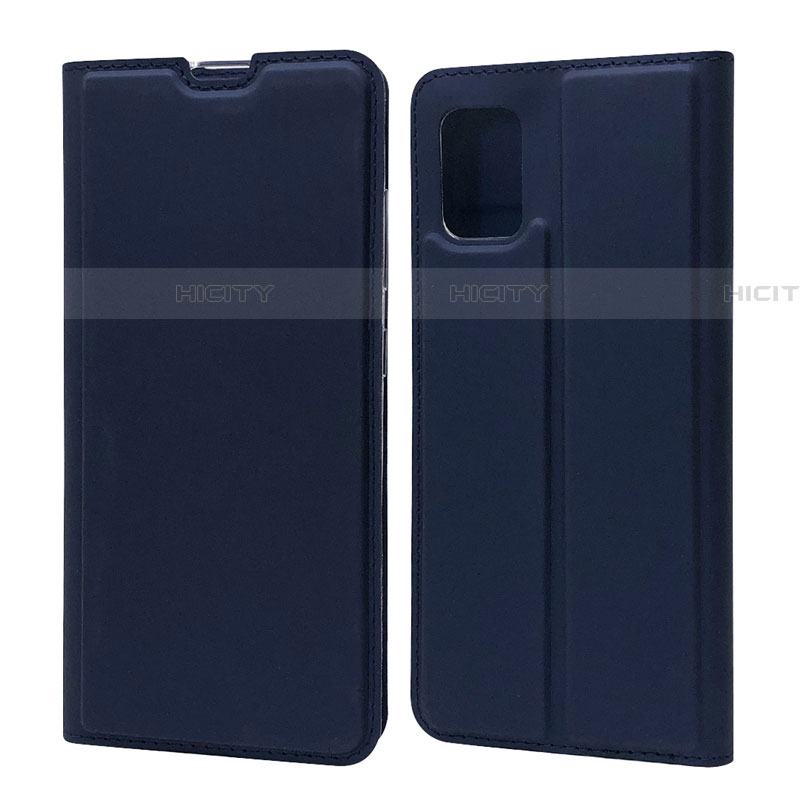 Coque Portefeuille Livre Cuir Etui Clapet L07 pour Samsung Galaxy A71 5G Bleu Plus