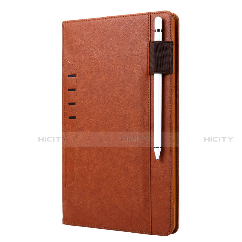 Coque Portefeuille Livre Cuir Etui Clapet L07 pour Samsung Galaxy Tab S6 10.5 SM-T860 Marron Plus