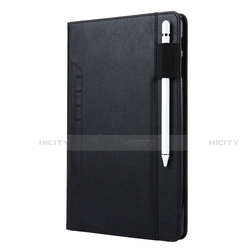 Coque Portefeuille Livre Cuir Etui Clapet L07 pour Samsung Galaxy Tab S6 10.5 SM-T860 Noir Plus