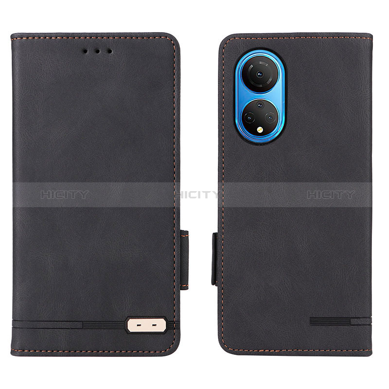 Coque Portefeuille Livre Cuir Etui Clapet L07Z pour Huawei Honor X7 Noir Plus