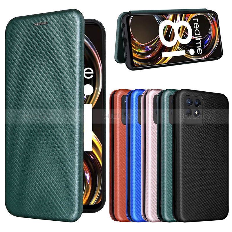 Coque Portefeuille Livre Cuir Etui Clapet L07Z pour Realme 8i Plus