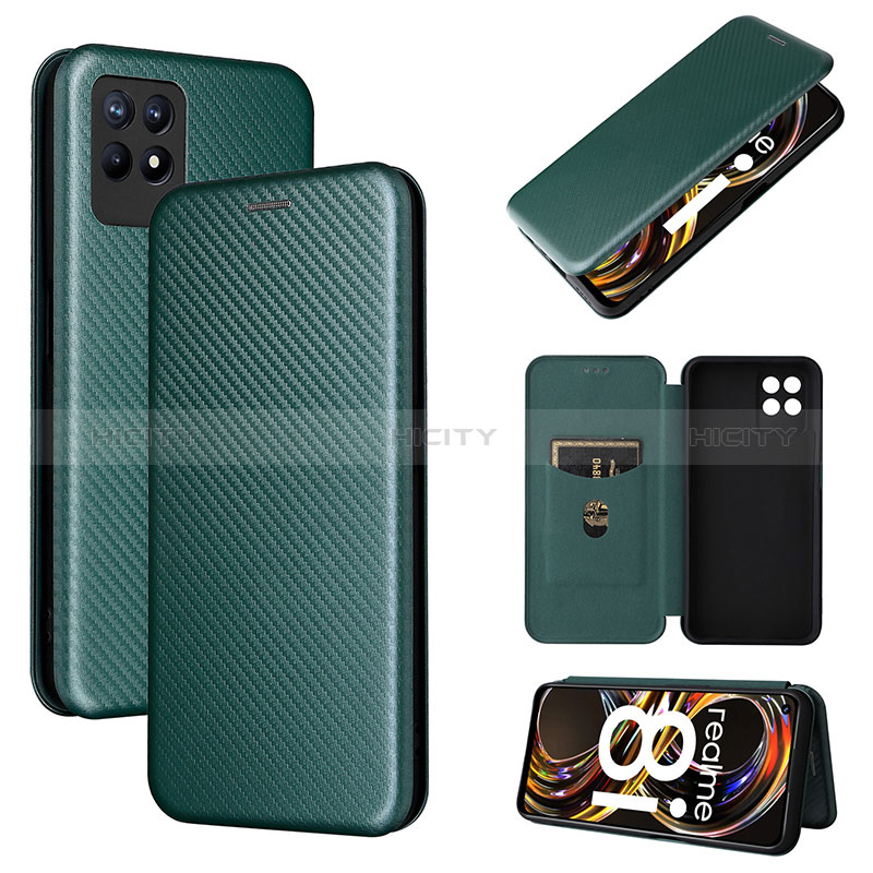 Coque Portefeuille Livre Cuir Etui Clapet L07Z pour Realme 8i Plus