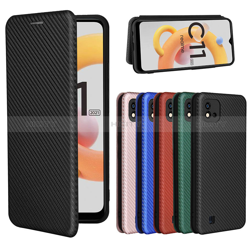 Coque Portefeuille Livre Cuir Etui Clapet L07Z pour Realme C11 (2021) Plus