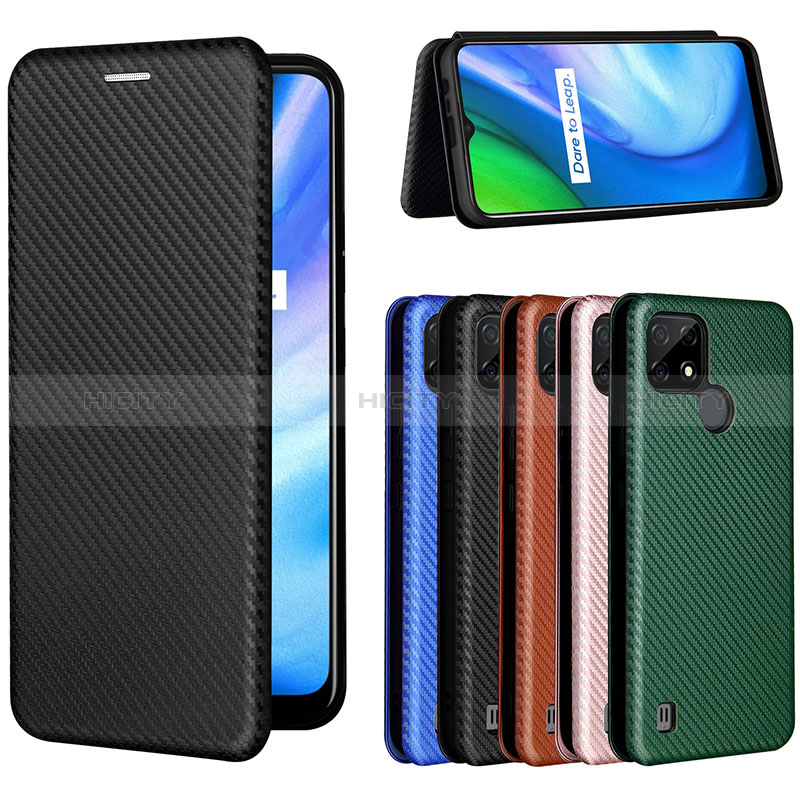 Coque Portefeuille Livre Cuir Etui Clapet L07Z pour Realme C21 Plus