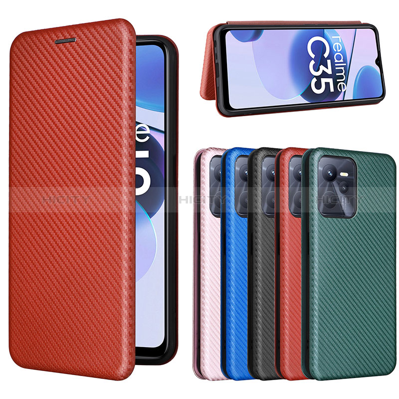 Coque Portefeuille Livre Cuir Etui Clapet L07Z pour Realme C35 Plus