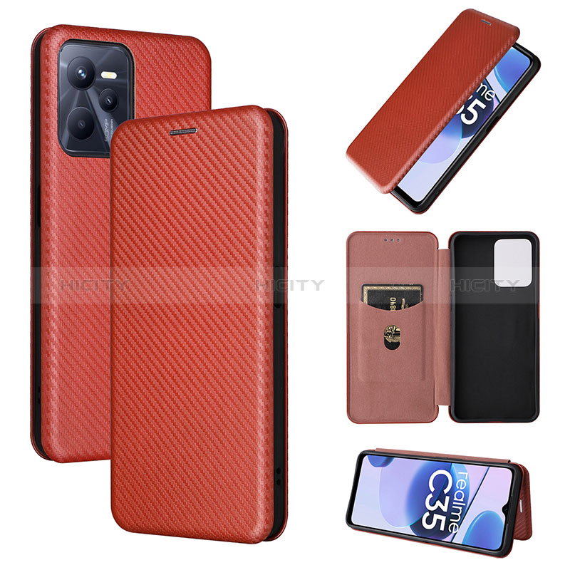 Coque Portefeuille Livre Cuir Etui Clapet L07Z pour Realme C35 Plus