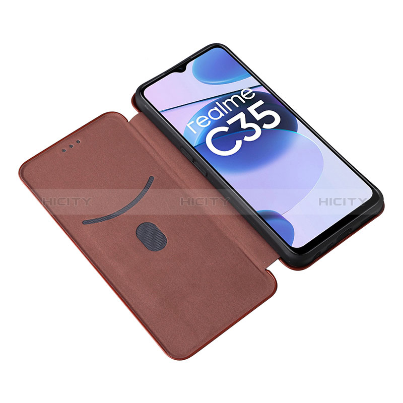 Coque Portefeuille Livre Cuir Etui Clapet L07Z pour Realme C35 Plus