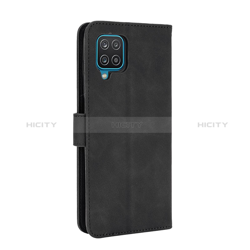Coque Portefeuille Livre Cuir Etui Clapet L07Z pour Samsung Galaxy A12 Noir Plus