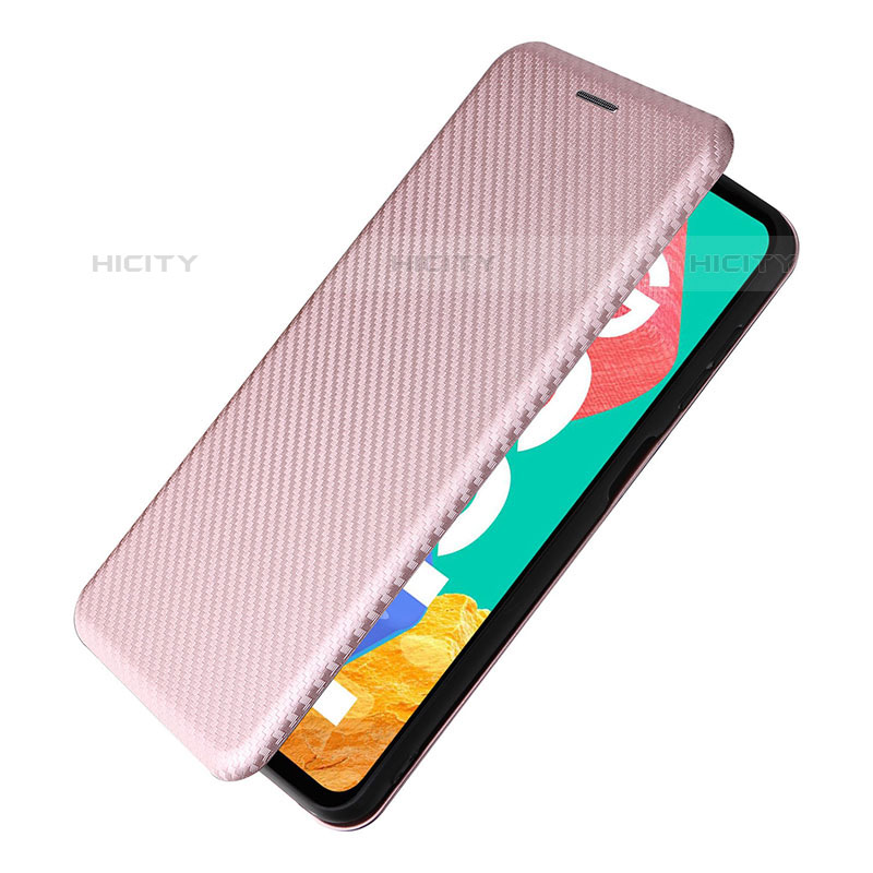 Coque Portefeuille Livre Cuir Etui Clapet L07Z pour Samsung Galaxy M33 5G Or Rose Plus