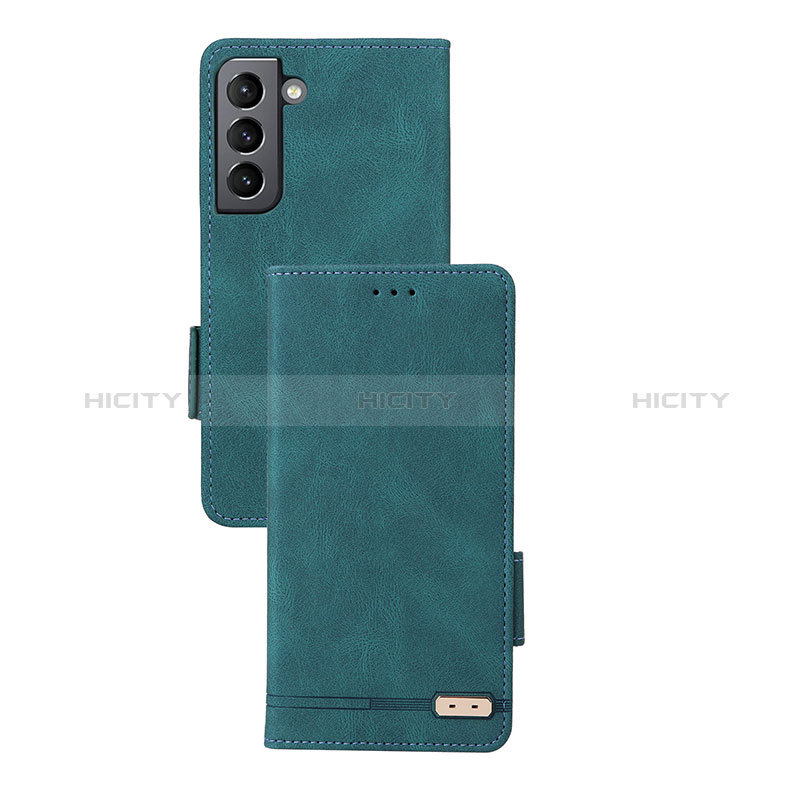 Coque Portefeuille Livre Cuir Etui Clapet L07Z pour Samsung Galaxy S24 Plus 5G Vert Plus