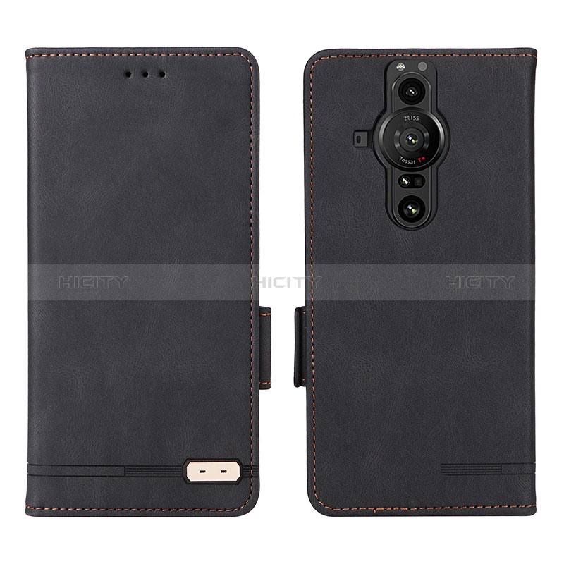 Coque Portefeuille Livre Cuir Etui Clapet L07Z pour Sony Xperia PRO-I Noir Plus