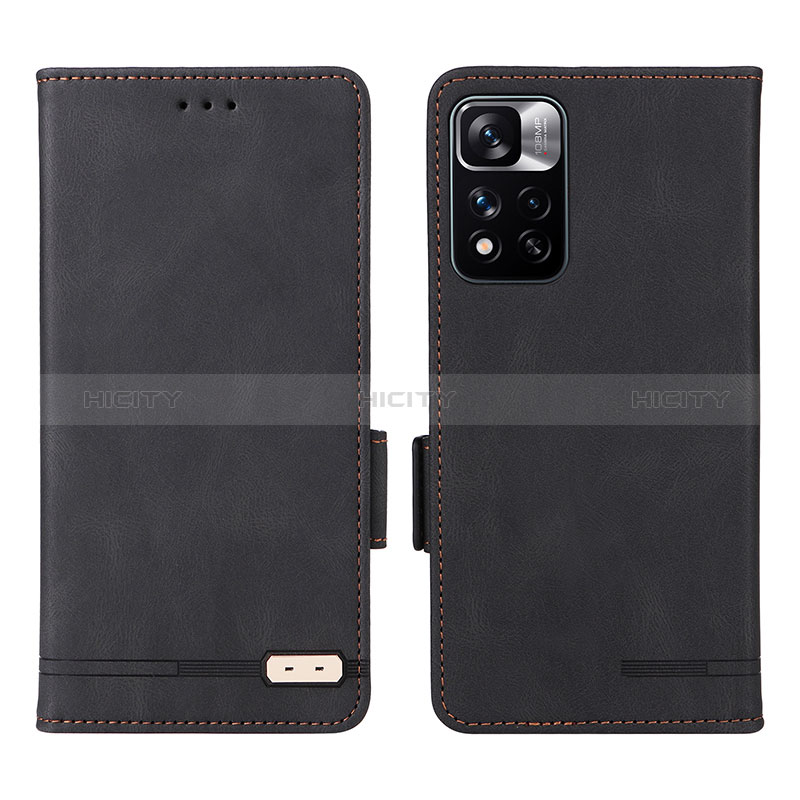 Coque Portefeuille Livre Cuir Etui Clapet L07Z pour Xiaomi Mi 11i 5G (2022) Noir Plus