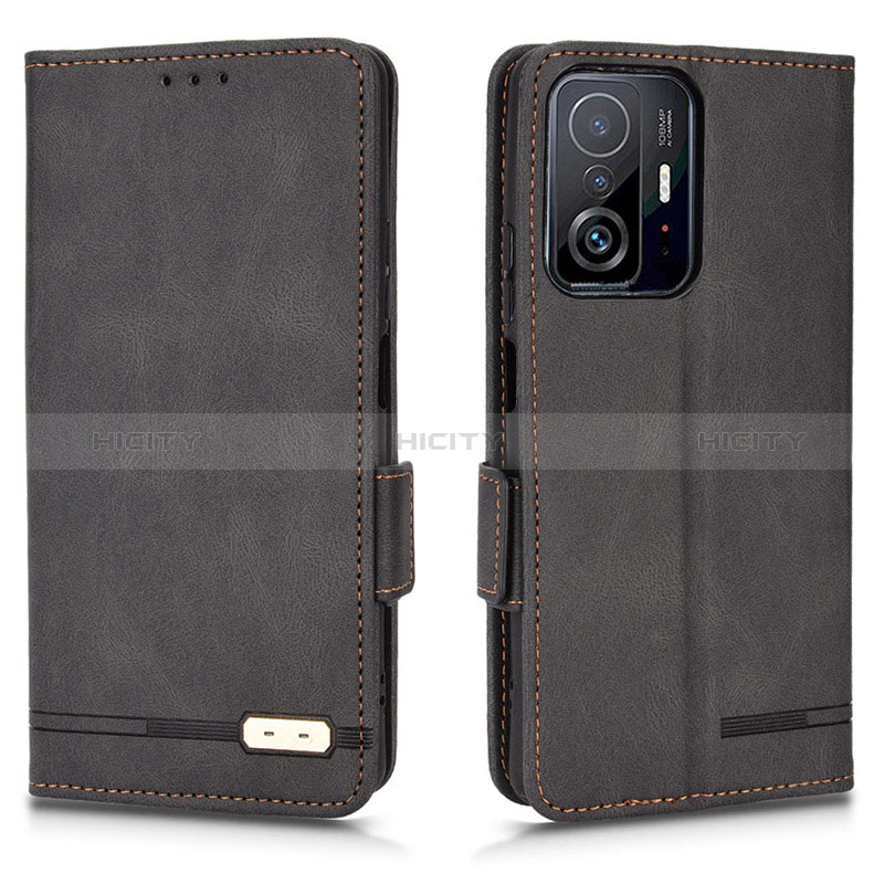 Coque Portefeuille Livre Cuir Etui Clapet L07Z pour Xiaomi Mi 11T 5G Noir Plus