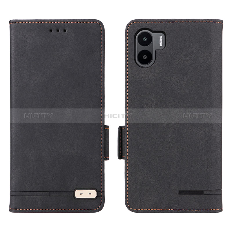 Coque Portefeuille Livre Cuir Etui Clapet L07Z pour Xiaomi Poco C51 Noir Plus