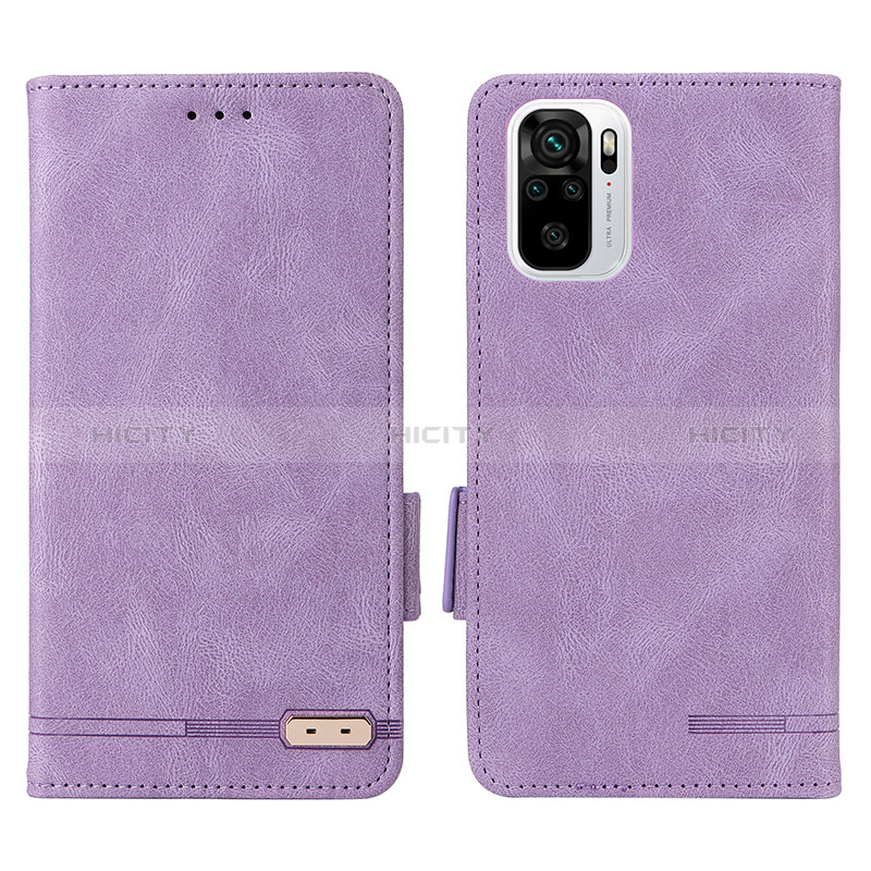 Coque Portefeuille Livre Cuir Etui Clapet L07Z pour Xiaomi Poco M5S Violet Plus