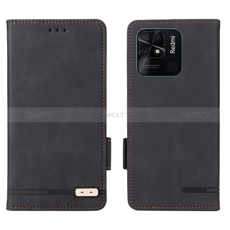 Coque Portefeuille Livre Cuir Etui Clapet L07Z pour Xiaomi Redmi 10 Power Noir Plus