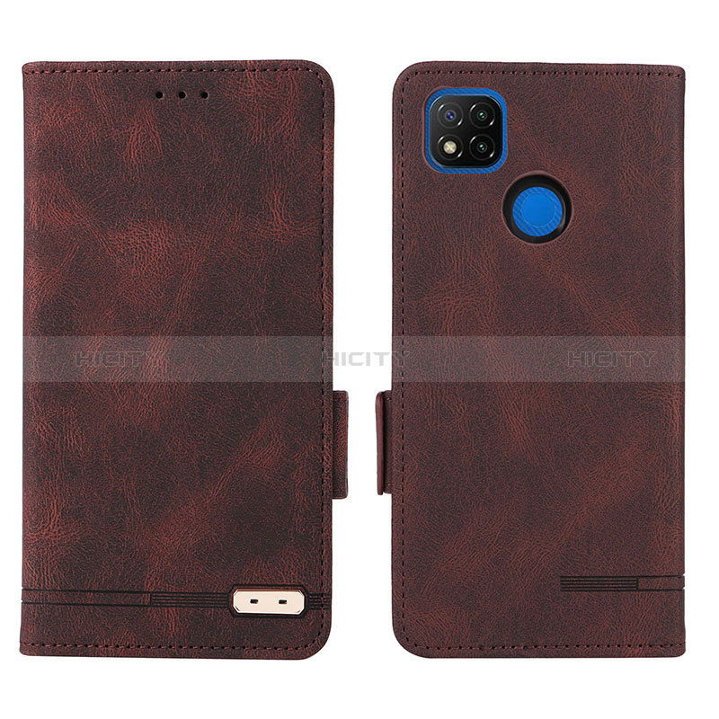 Coque Portefeuille Livre Cuir Etui Clapet L07Z pour Xiaomi Redmi 9 Activ Marron Plus