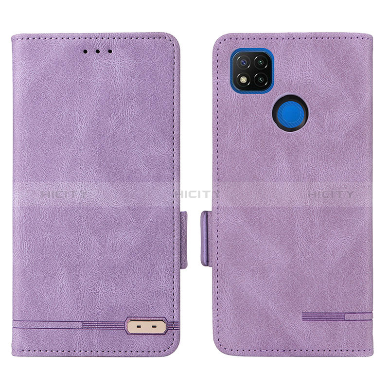 Coque Portefeuille Livre Cuir Etui Clapet L07Z pour Xiaomi Redmi 9 Activ Violet Plus